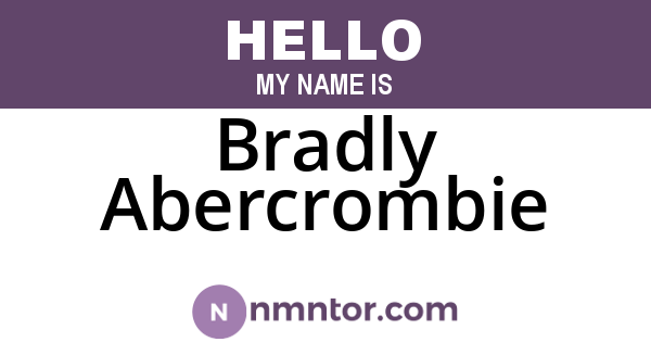 Bradly Abercrombie