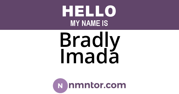 Bradly Imada