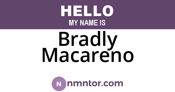 Bradly Macareno