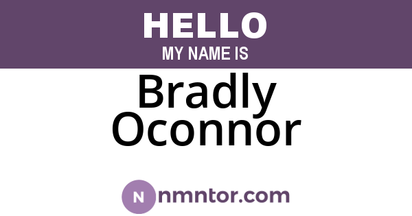 Bradly Oconnor