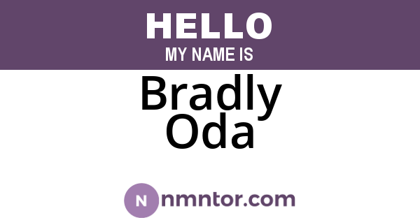 Bradly Oda