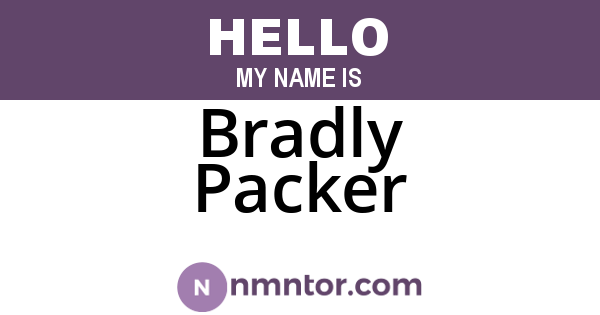 Bradly Packer