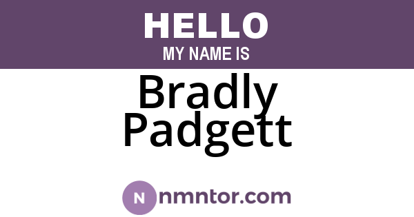 Bradly Padgett