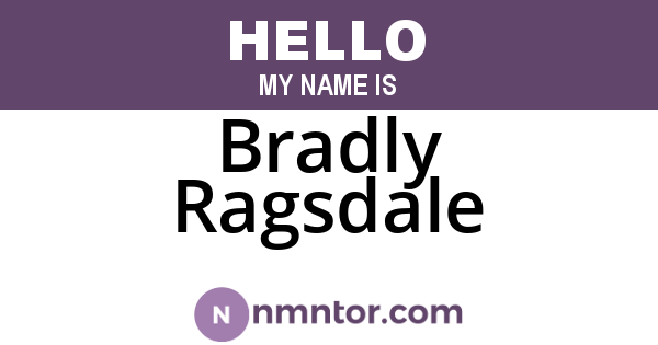 Bradly Ragsdale