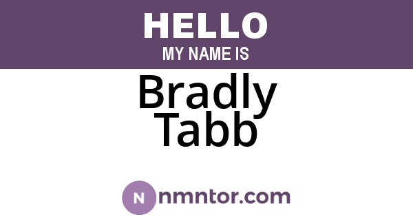 Bradly Tabb