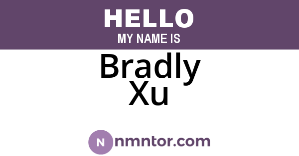 Bradly Xu