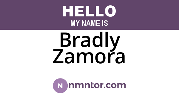 Bradly Zamora