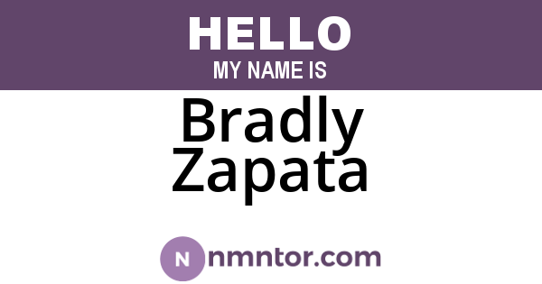 Bradly Zapata