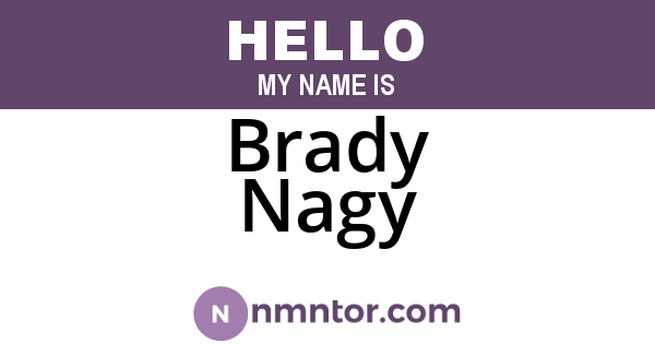 Brady Nagy