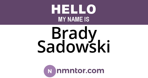 Brady Sadowski