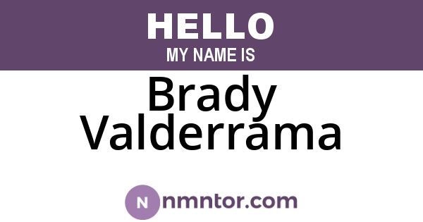 Brady Valderrama