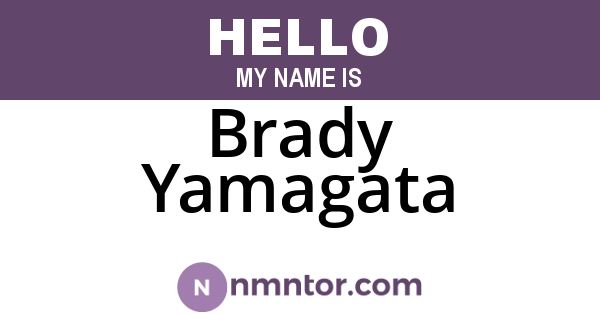 Brady Yamagata