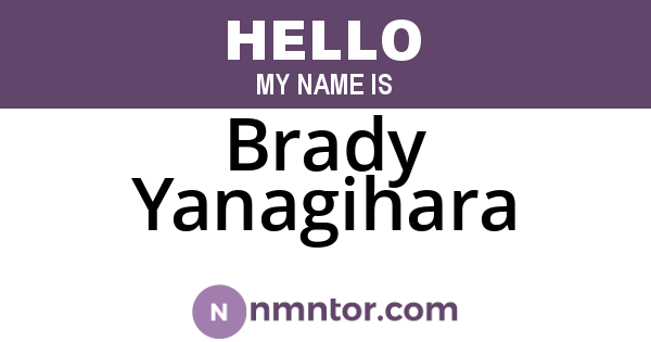 Brady Yanagihara