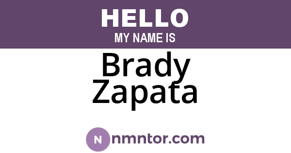 Brady Zapata