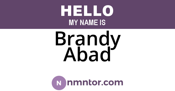 Brandy Abad