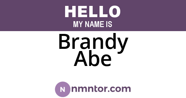 Brandy Abe