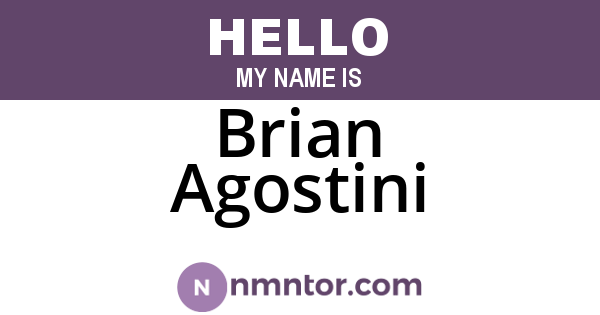 Brian Agostini