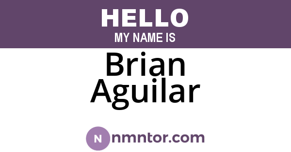 Brian Aguilar
