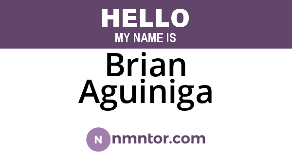 Brian Aguiniga