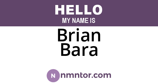 Brian Bara