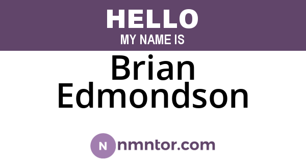 Brian Edmondson