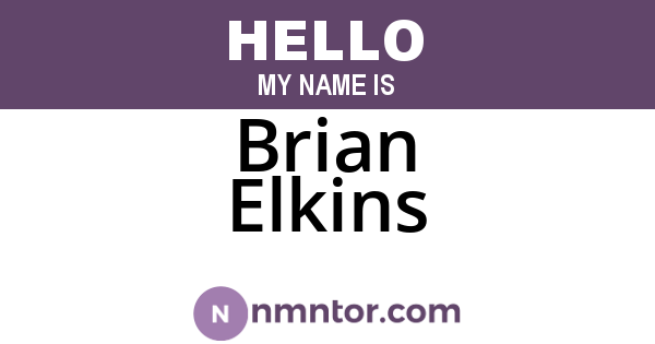 Brian Elkins