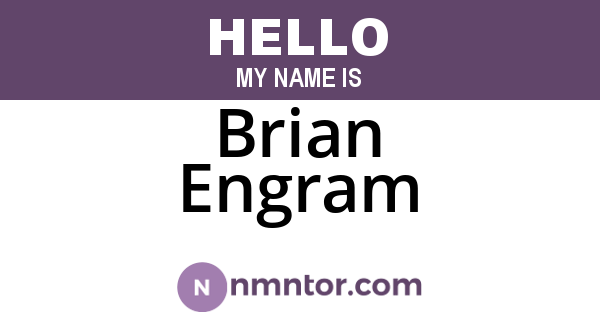 Brian Engram