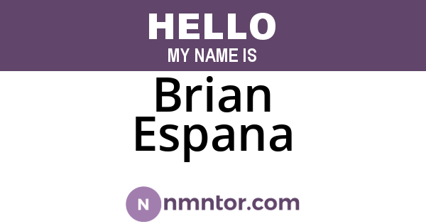 Brian Espana