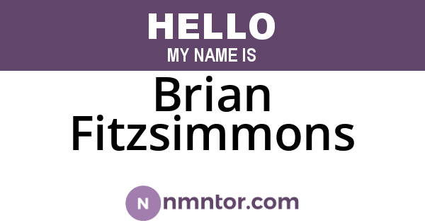 Brian Fitzsimmons