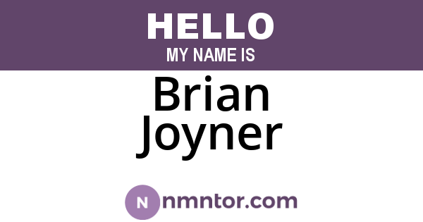 Brian Joyner