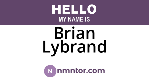Brian Lybrand