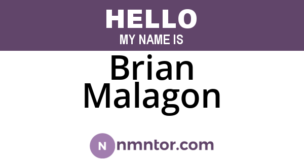 Brian Malagon