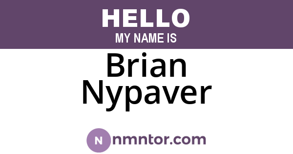 Brian Nypaver