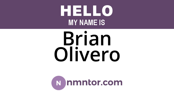 Brian Olivero