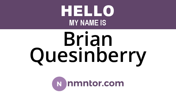 Brian Quesinberry