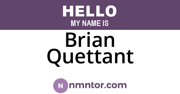 Brian Quettant