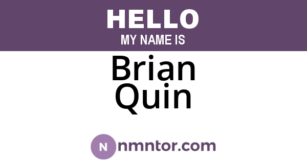 Brian Quin