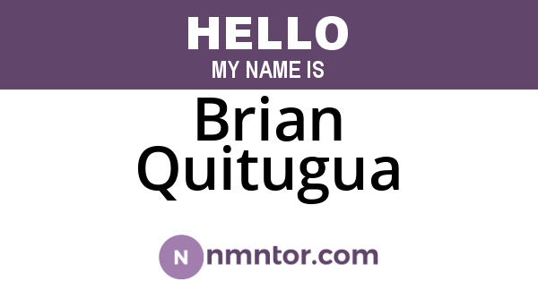Brian Quitugua