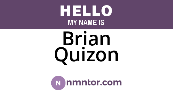 Brian Quizon