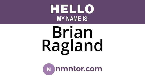 Brian Ragland