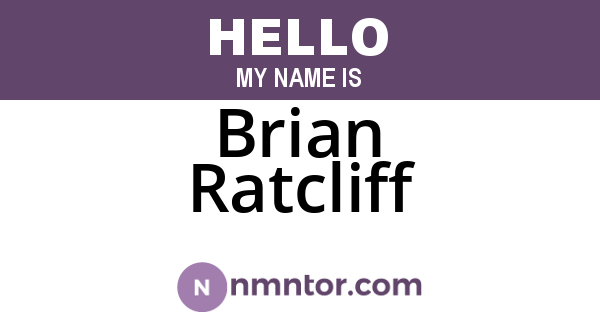 Brian Ratcliff