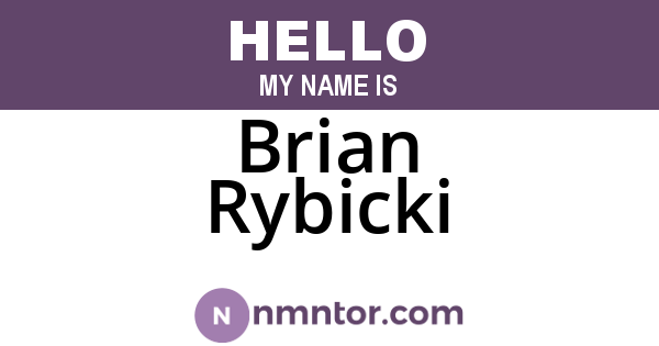 Brian Rybicki