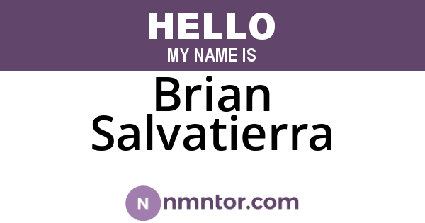 Brian Salvatierra