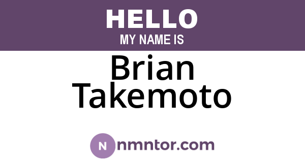 Brian Takemoto