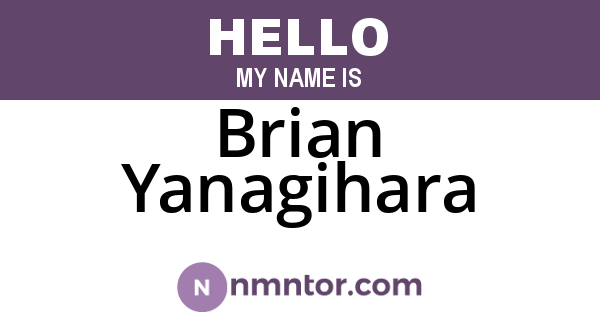 Brian Yanagihara