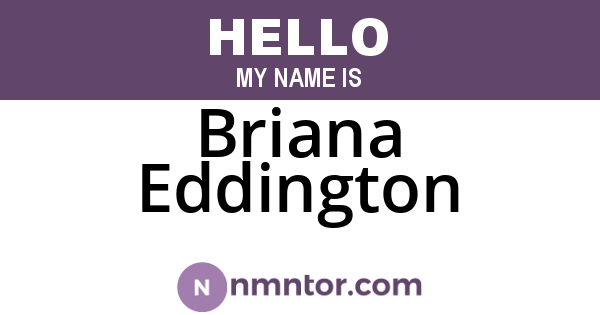 Briana Eddington