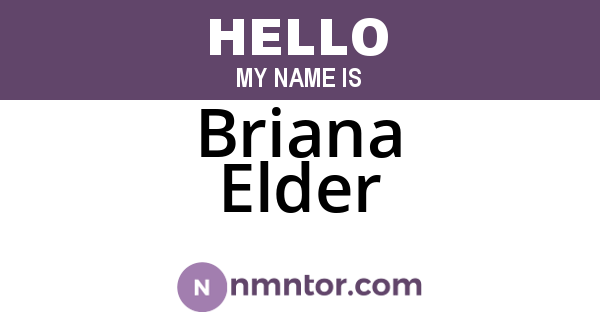 Briana Elder