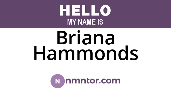 Briana Hammonds