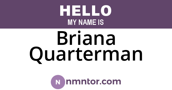 Briana Quarterman