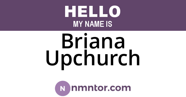 Briana Upchurch